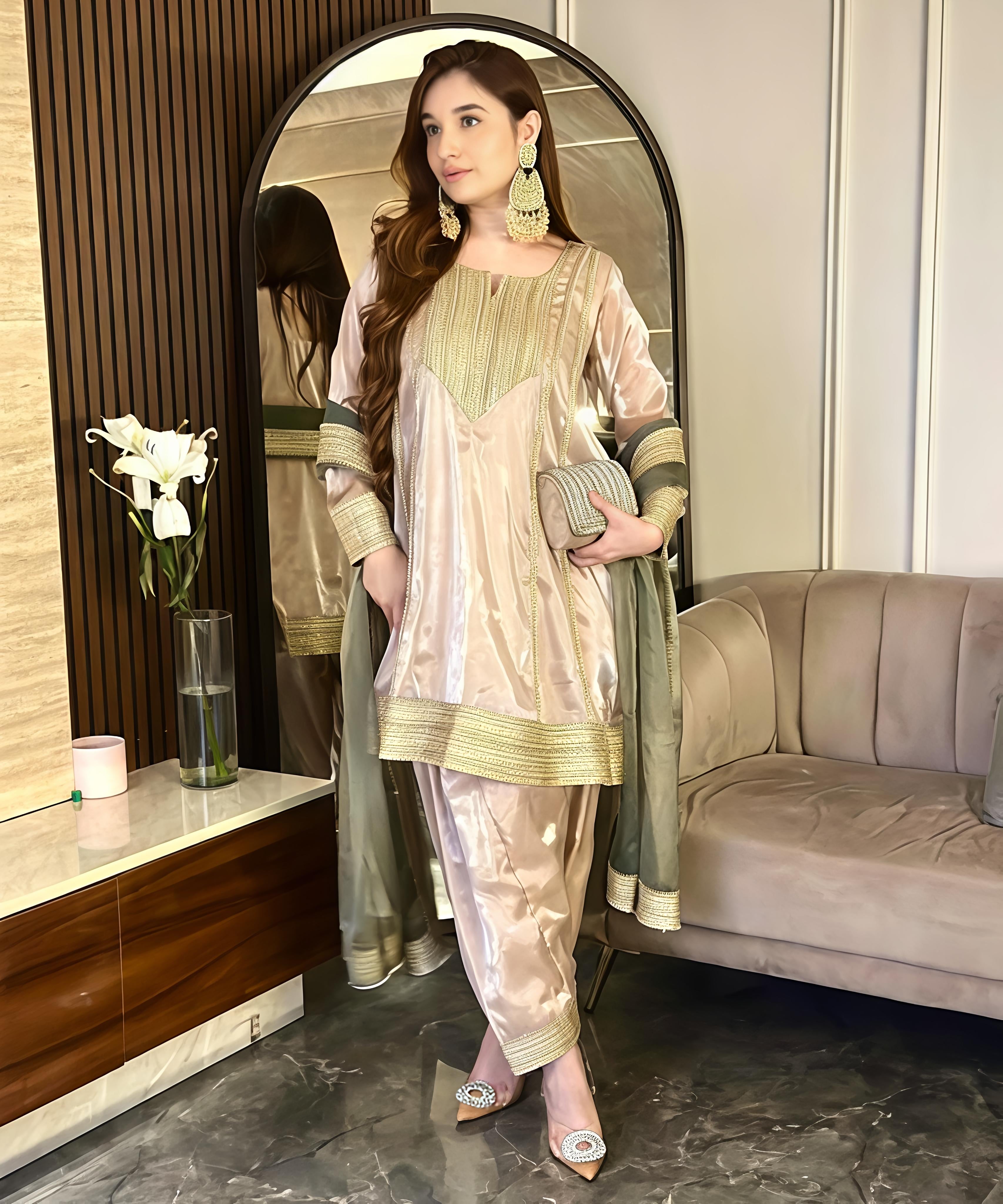 Talara Jimichu Light Beige Suit