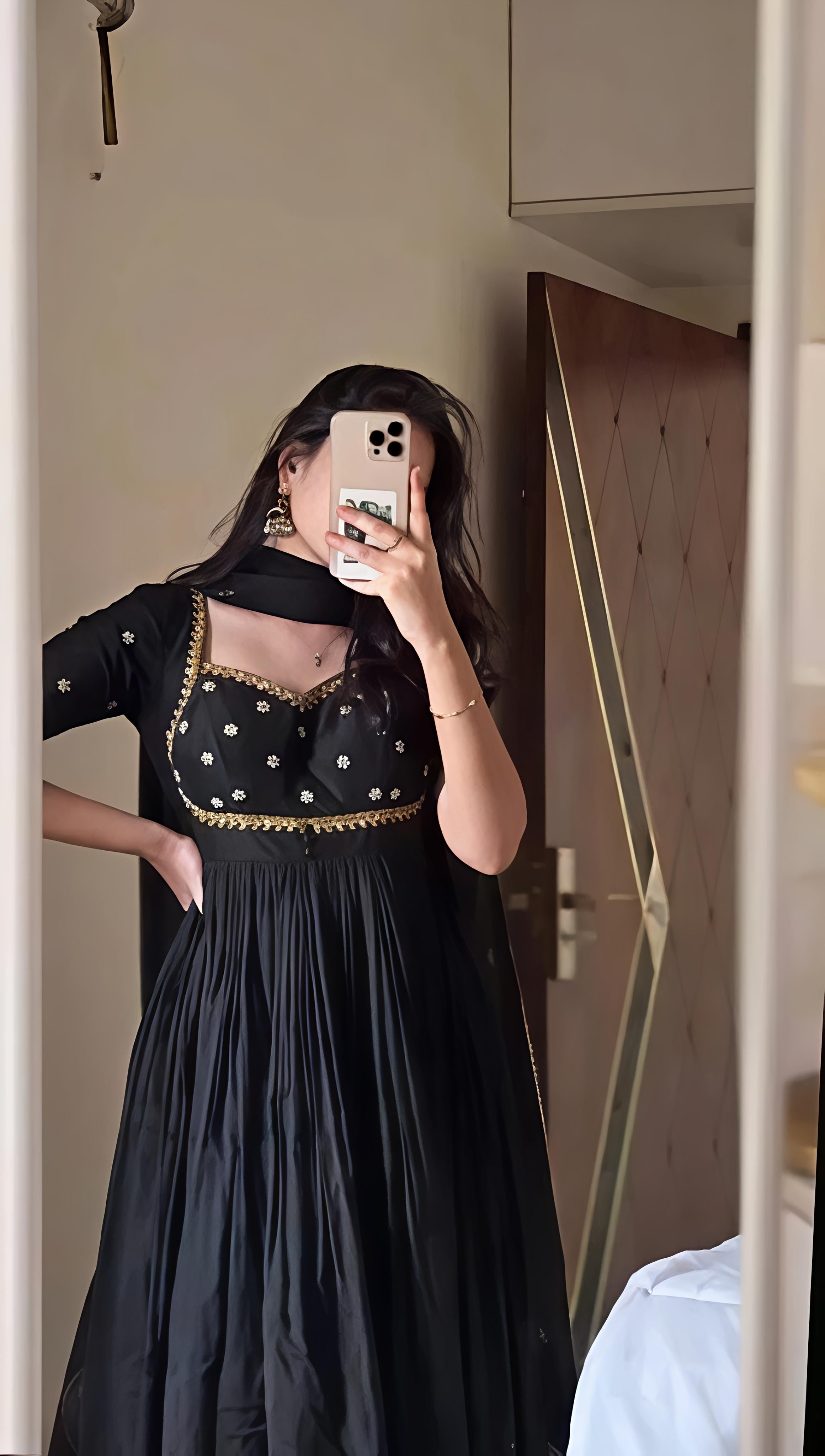 Elegant Moments Captured in Black Dress