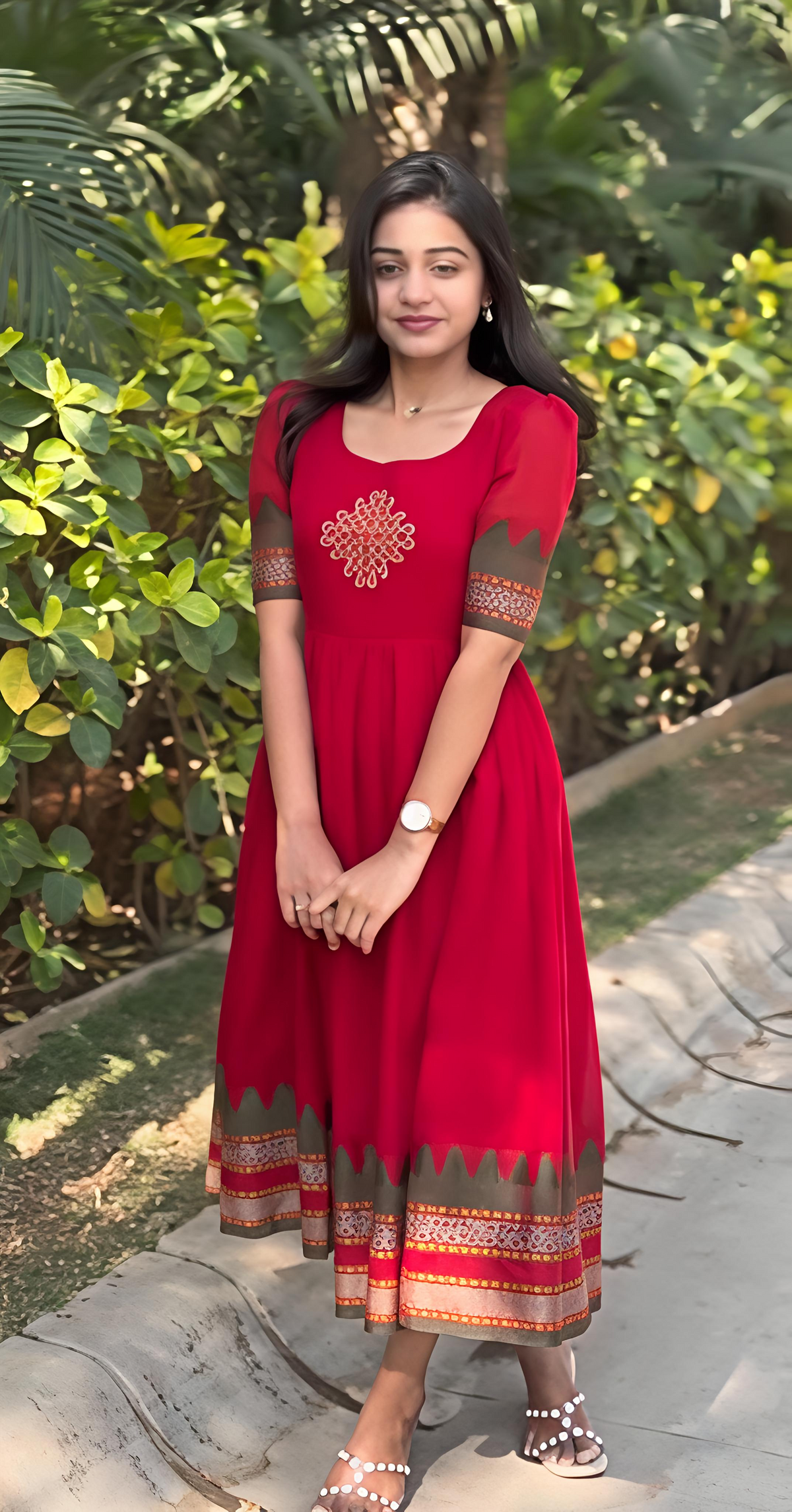 Royal Heritage Red Designer Anarkali
