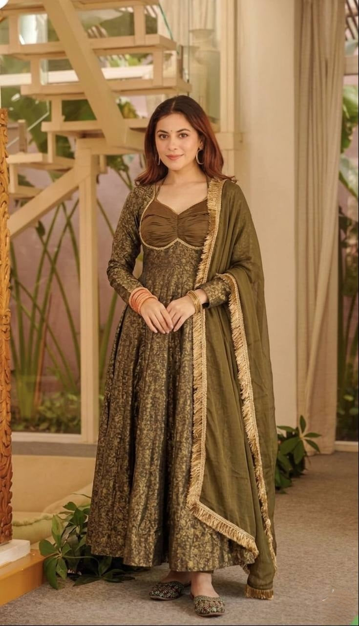 Aurelia Designer Brocade Anarkali Set