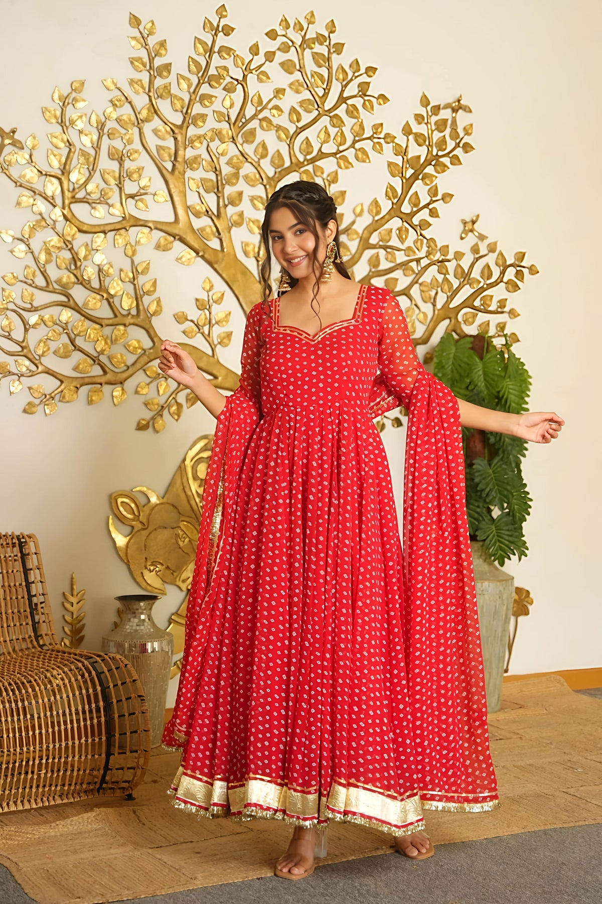 Reet Bandhej Suit Set