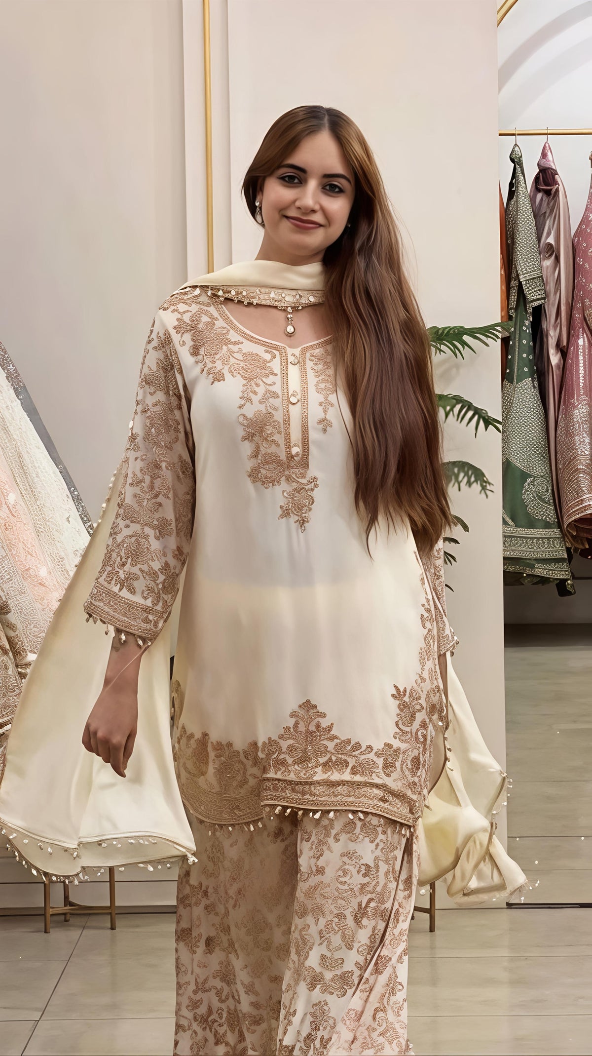 Geeta Embroidery Palazzo Set