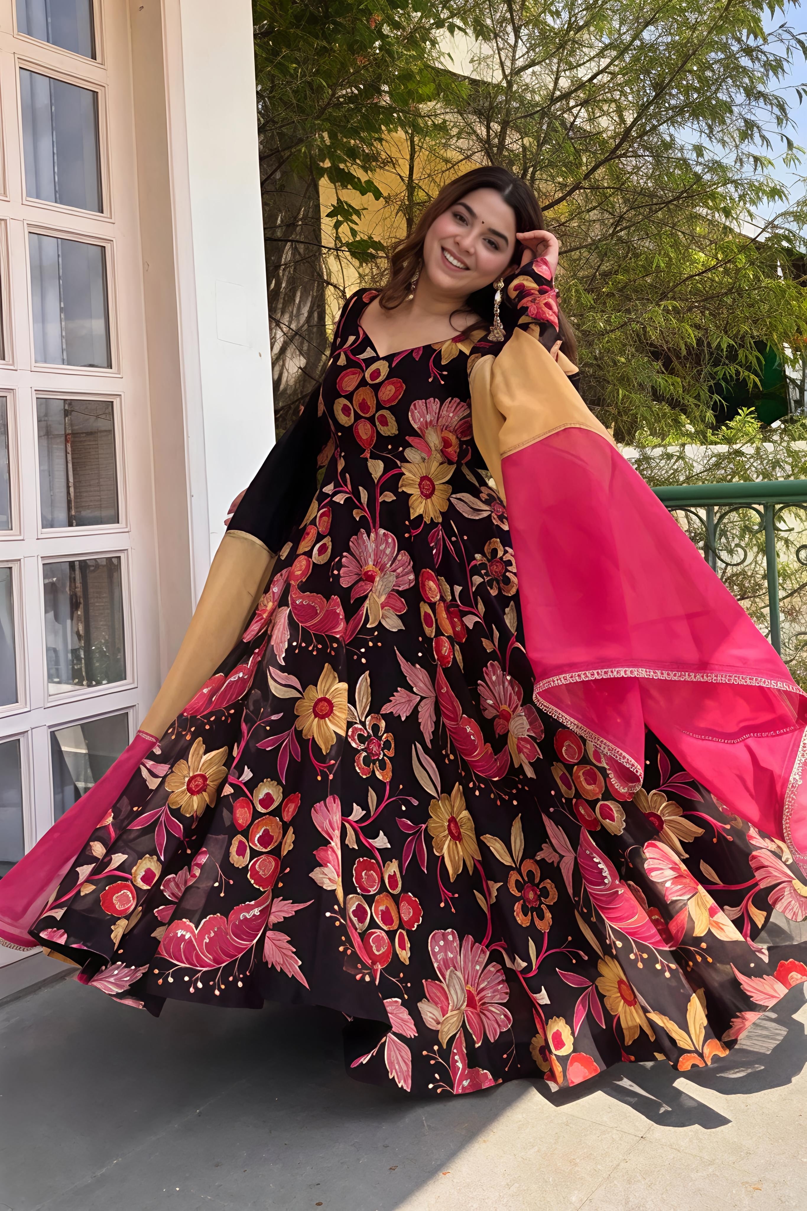 Madhubala Organza Suit Set