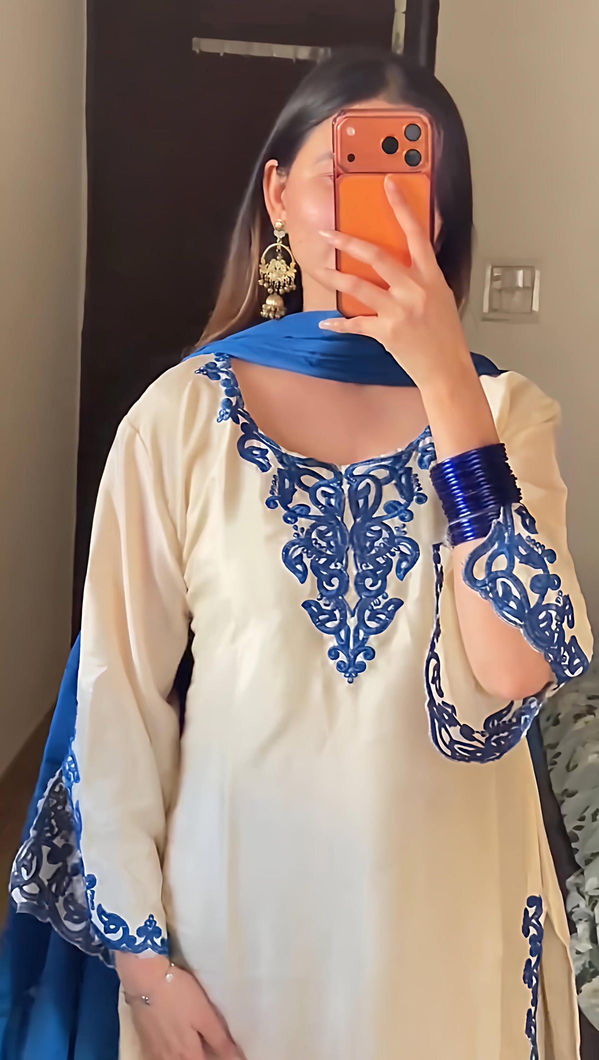 Off-White Kurta Palazzo Set