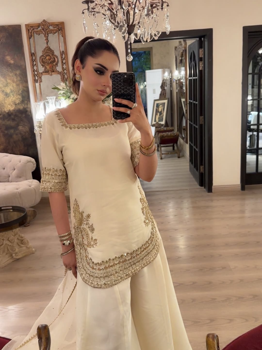 Off-White Festive Sharara Suit
