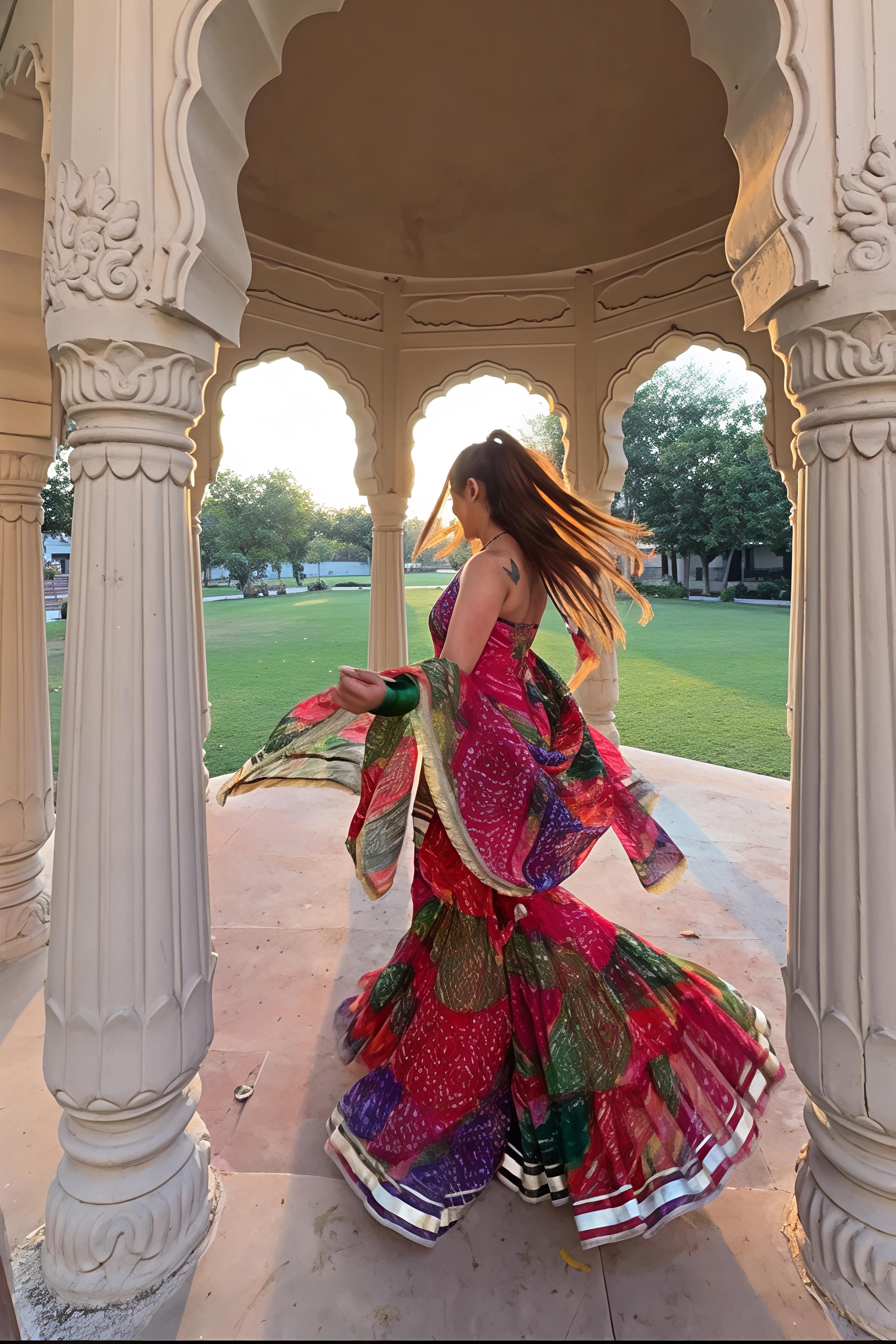Bandhani Print Sharara Set