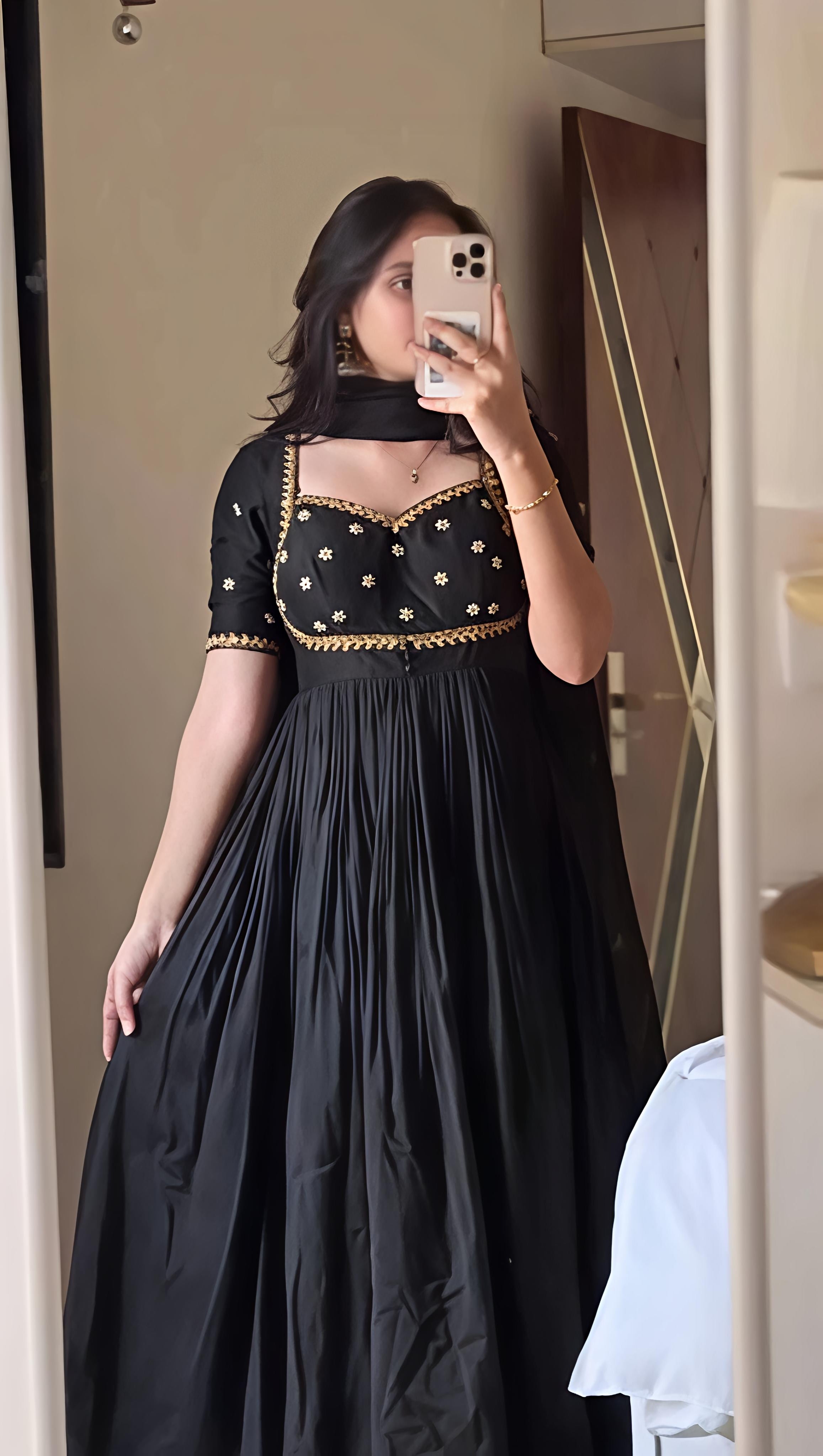Elegant Moments Captured in Black Dress