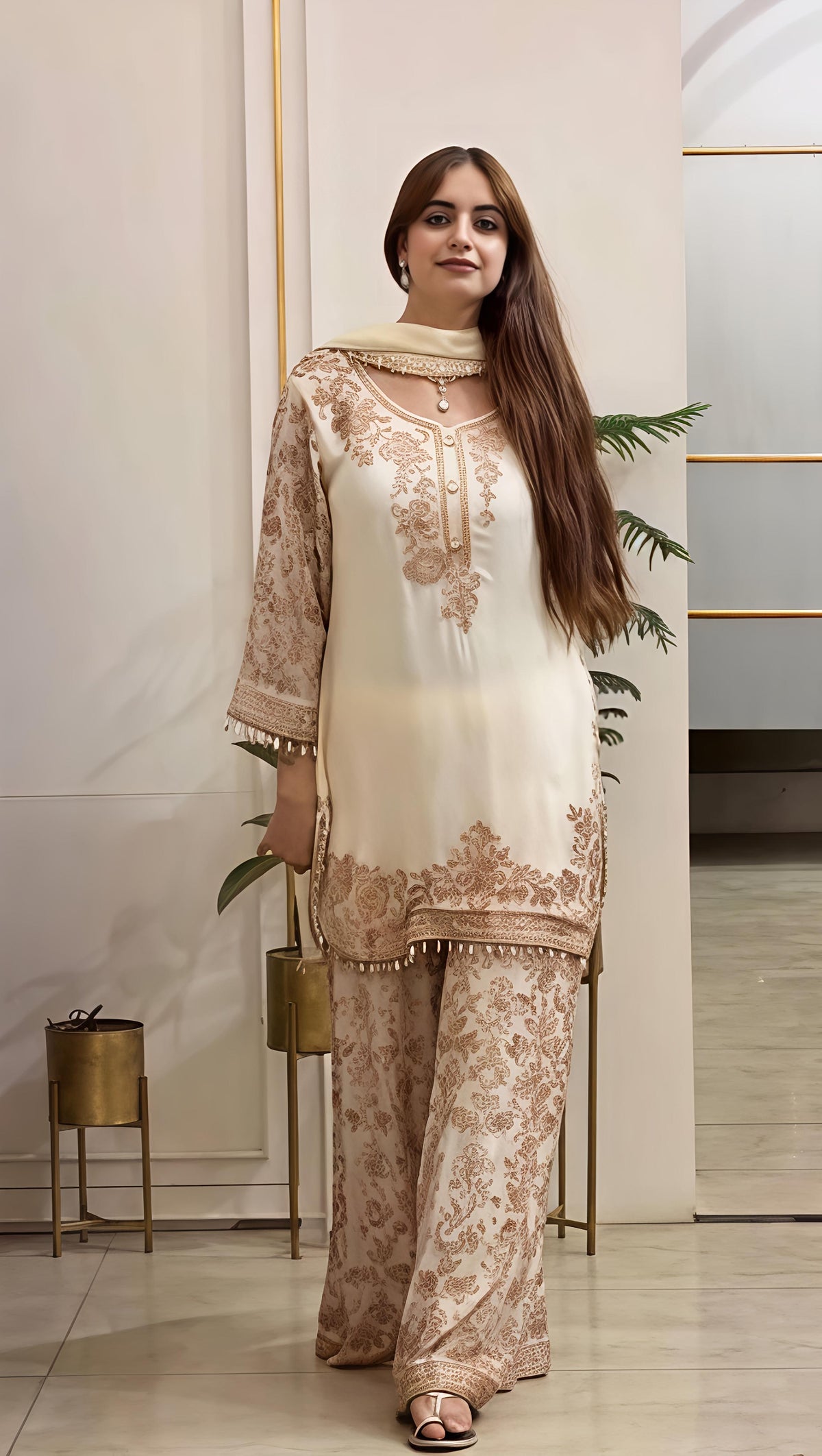 Geeta Embroidery Palazzo Set