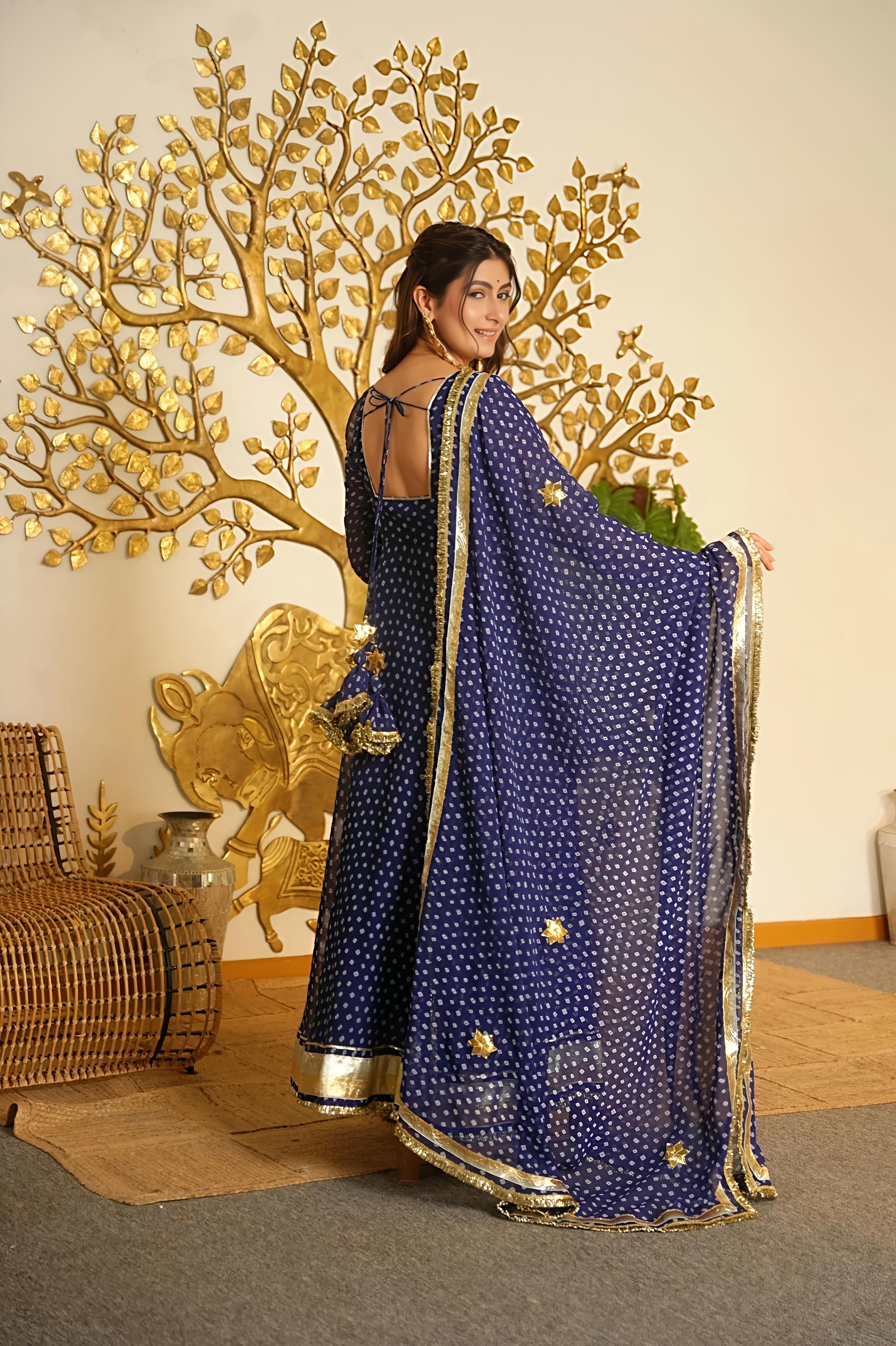 Geet Bandhej Suit Set