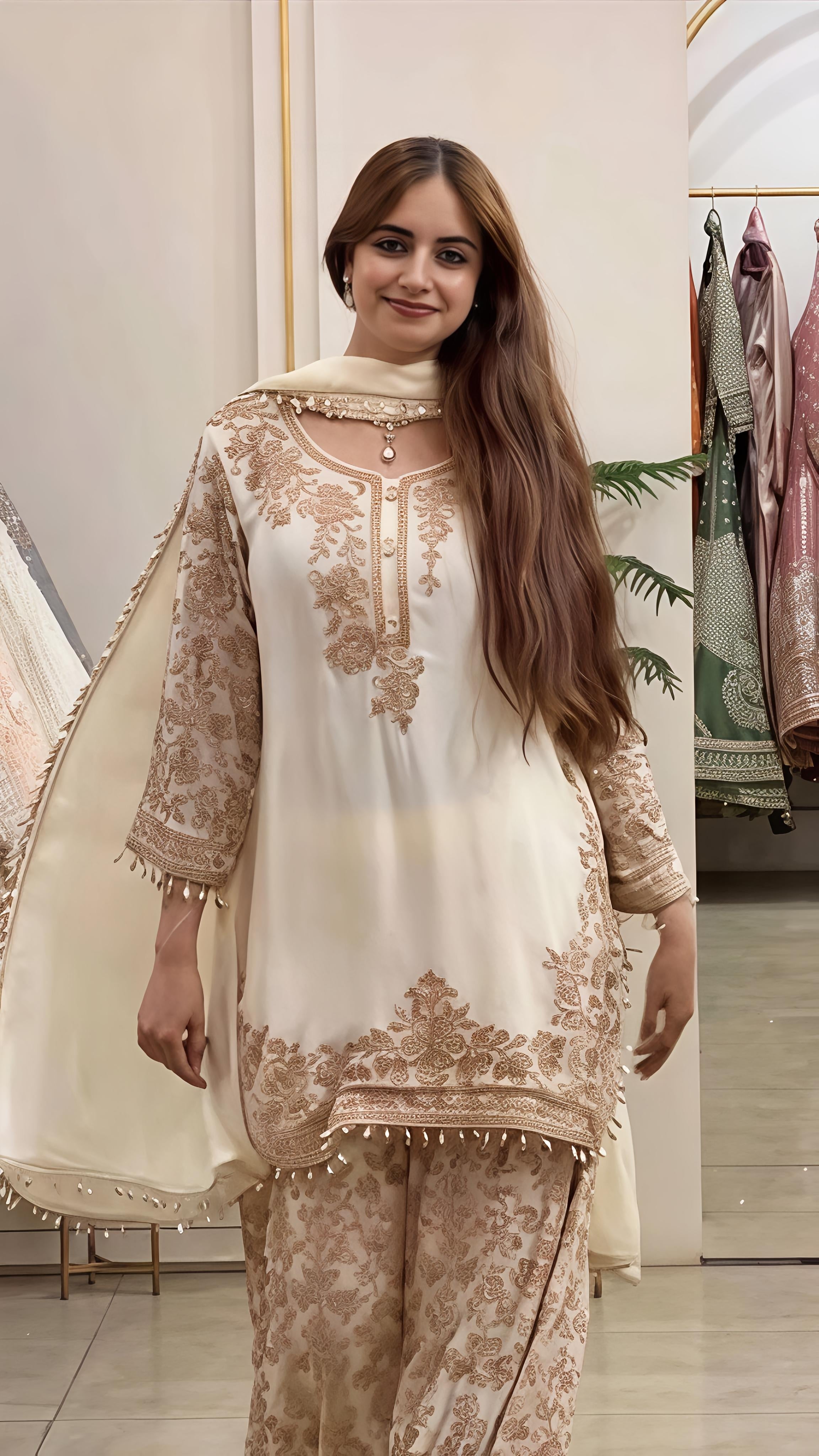 Geeta Embroidery Palazzo Set