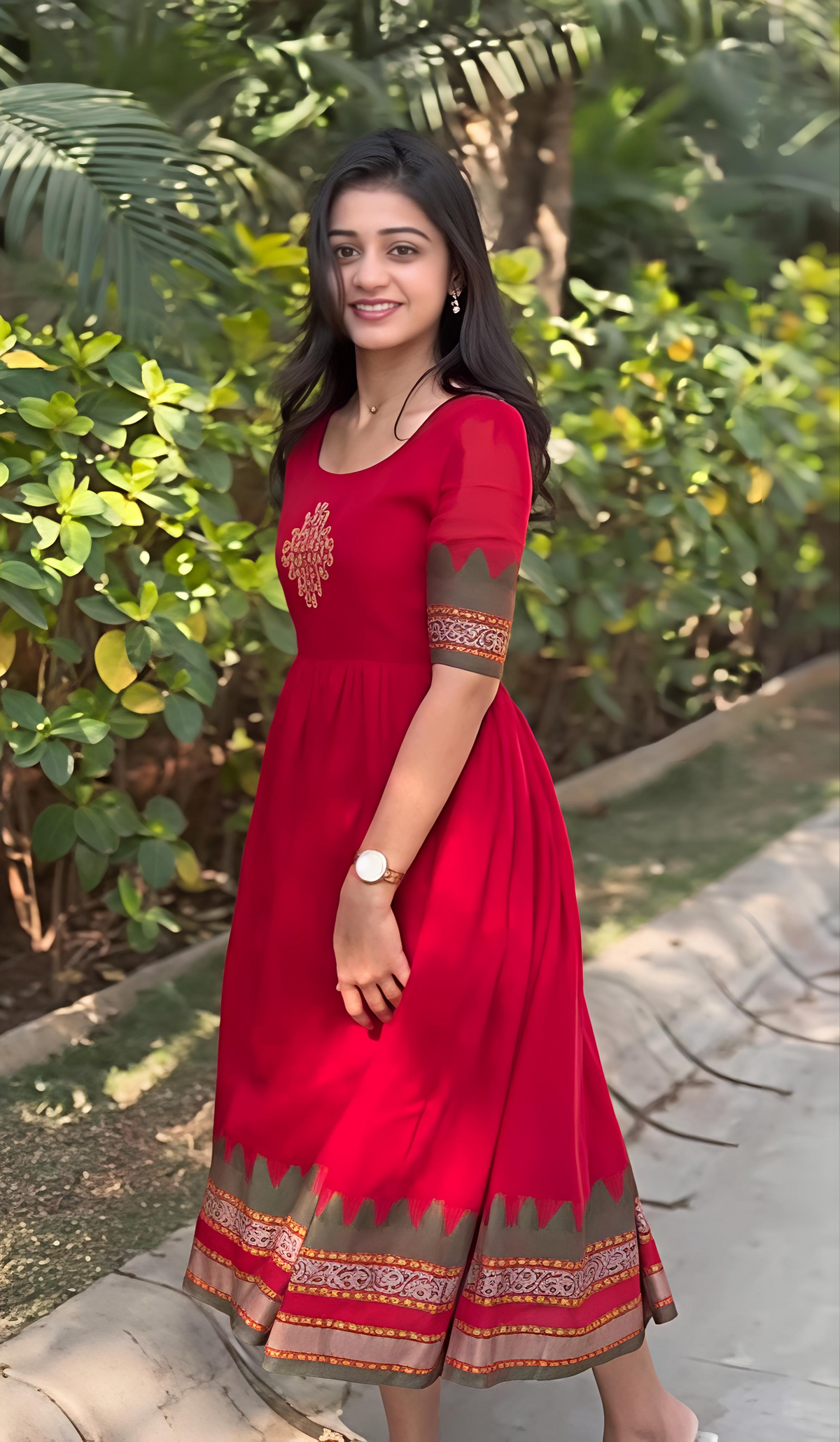 Royal Heritage Red Designer Anarkali