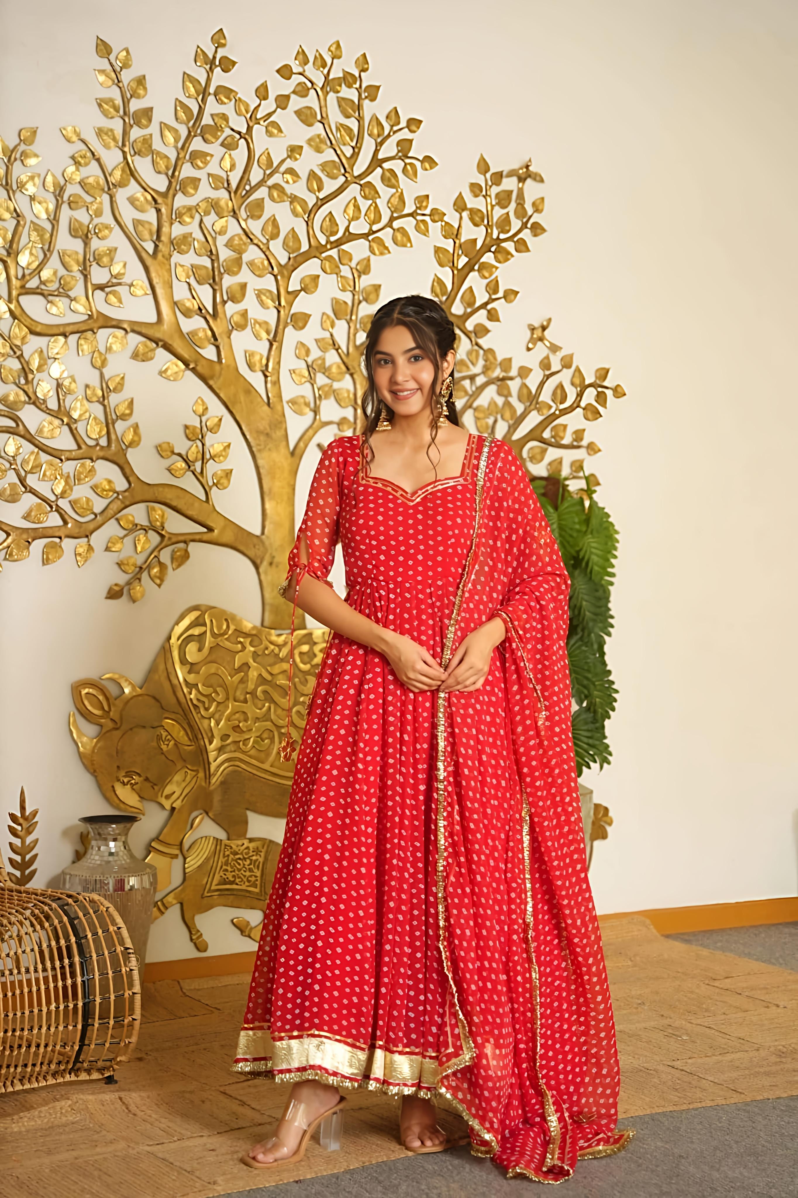Reet Bandhej Suit Set