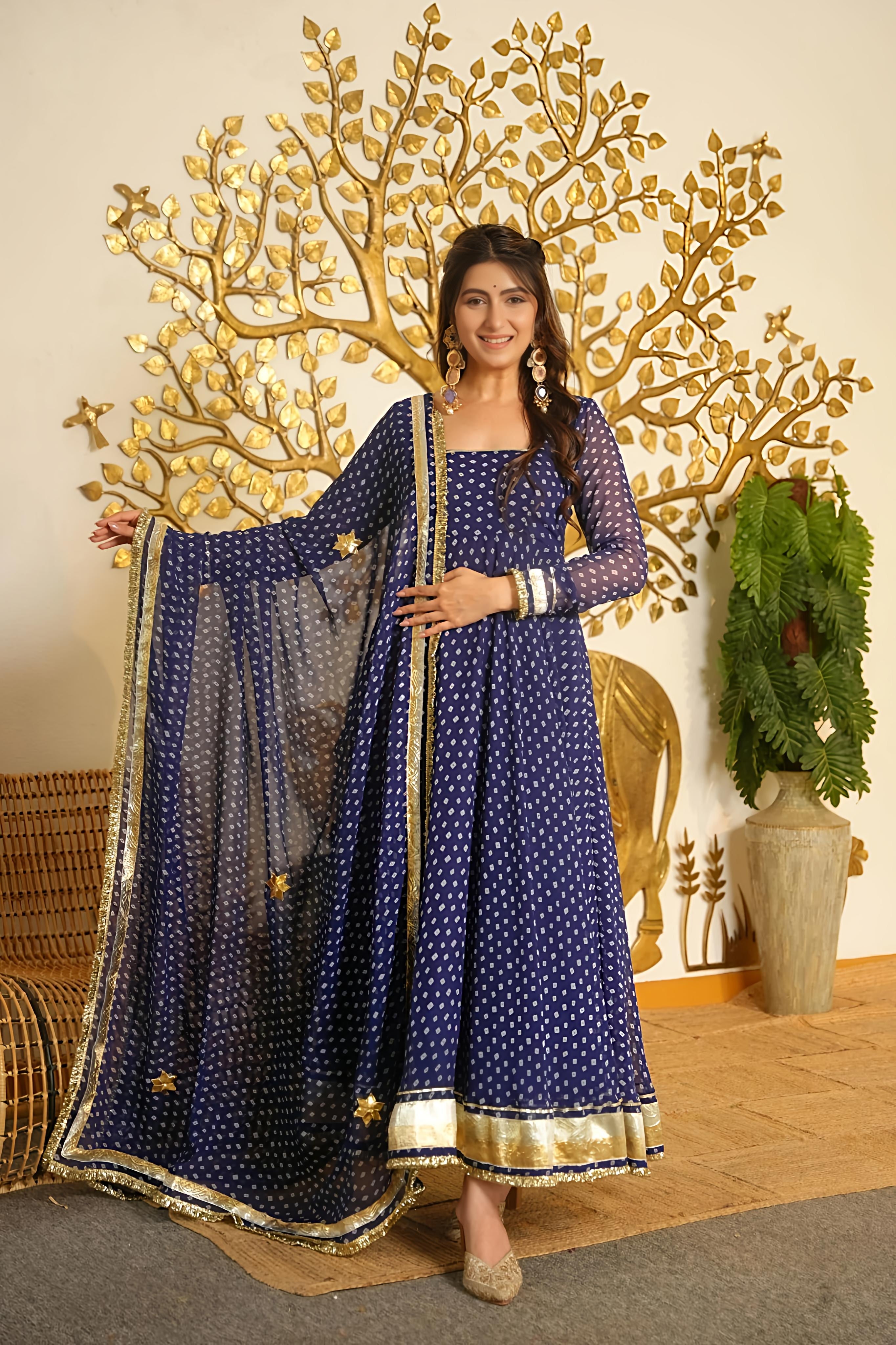 Geet Bandhej Suit Set