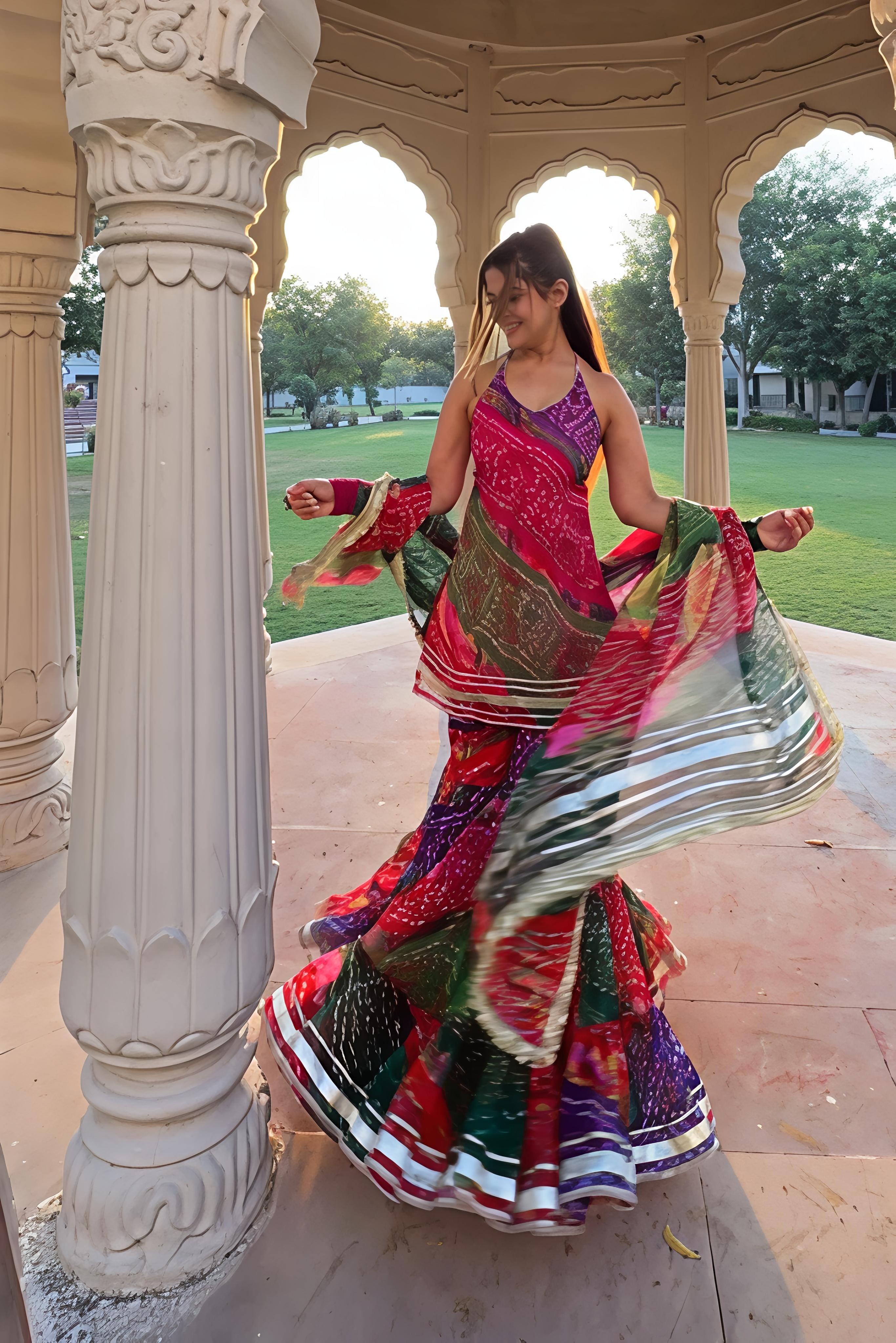 Bandhani Print Sharara Set