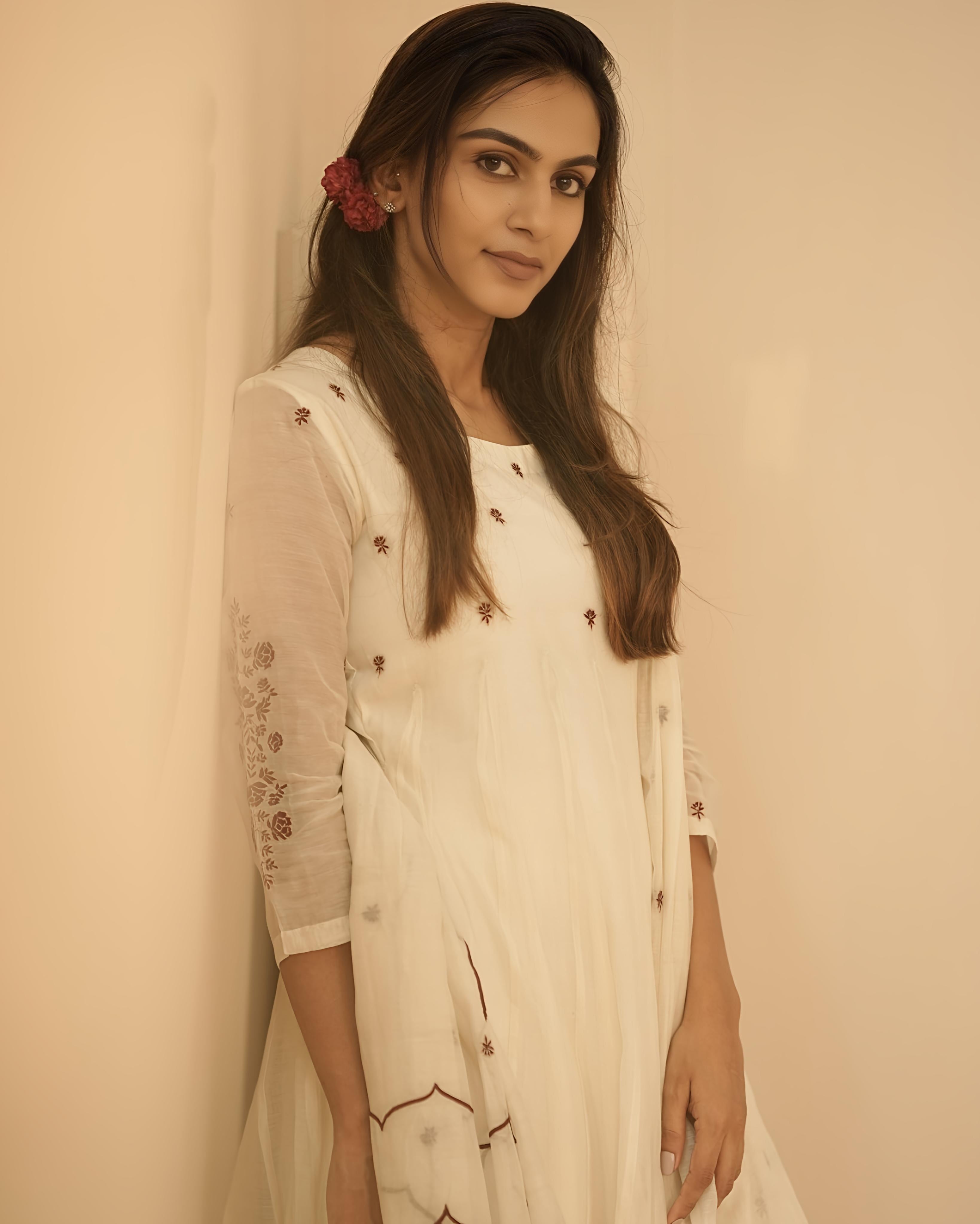 Off-White Bloom Anarkali Set