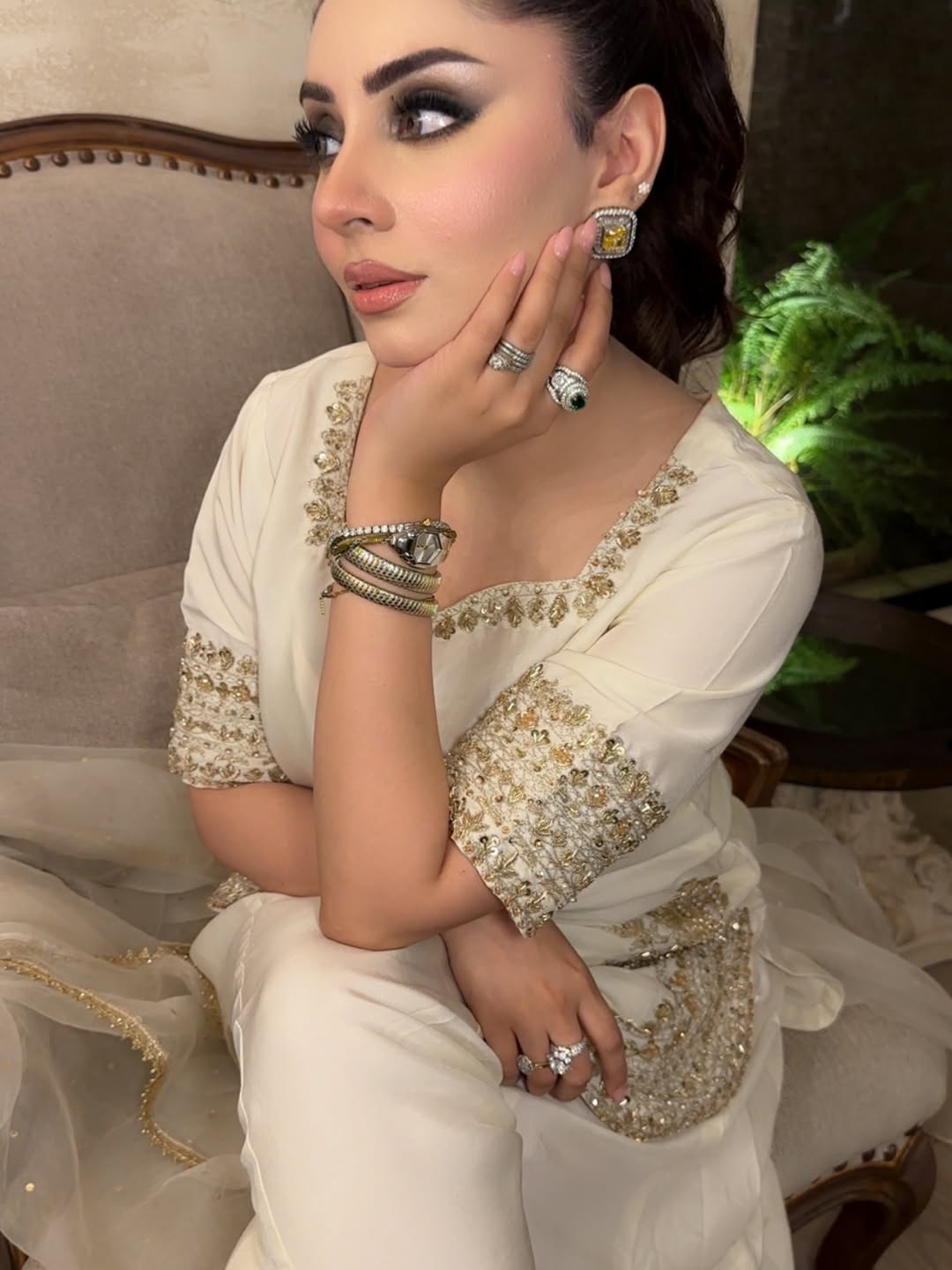 Off-White Festive Sharara Suit