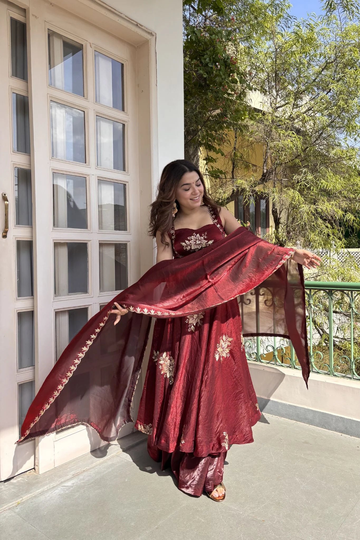 Honey Silk Suit Set