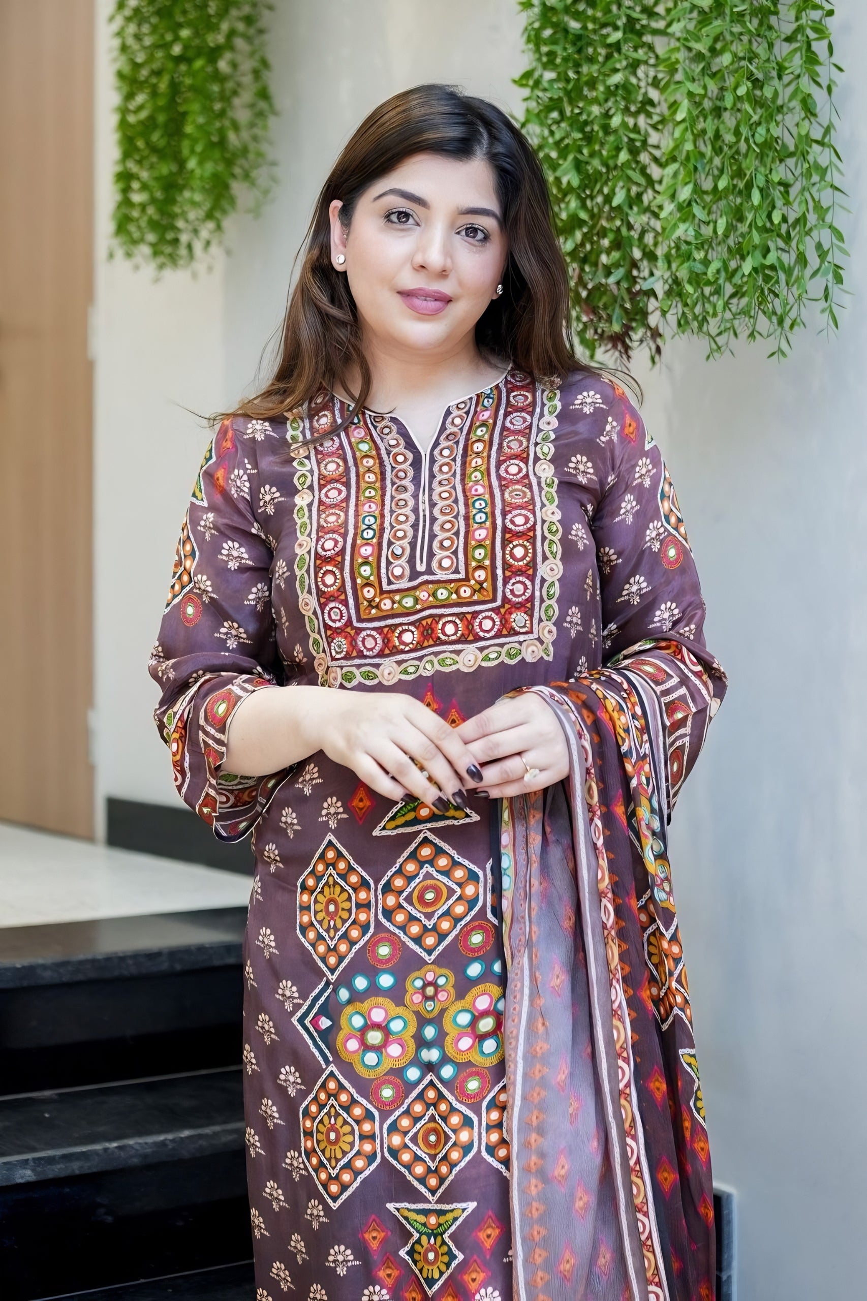 Designer Pure Burbary Silk Kurta Set
