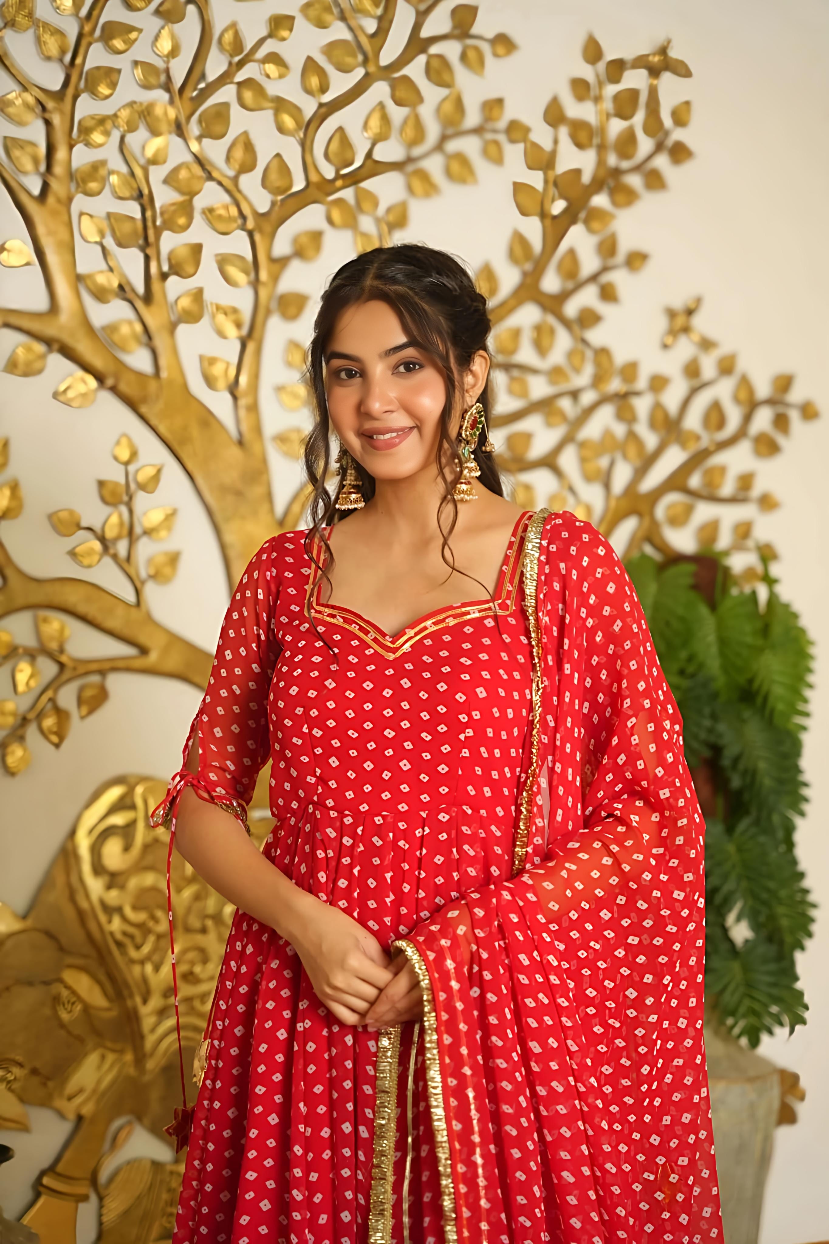 Reet Bandhej Suit Set