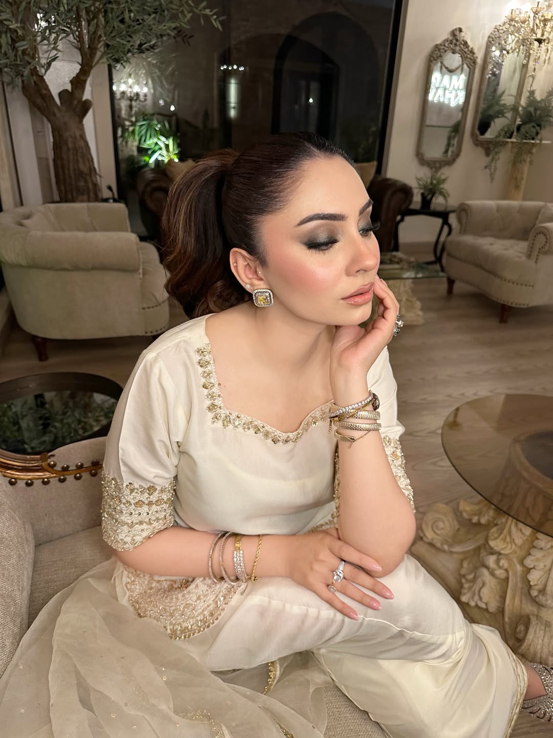 Off-White Festive Sharara Suit