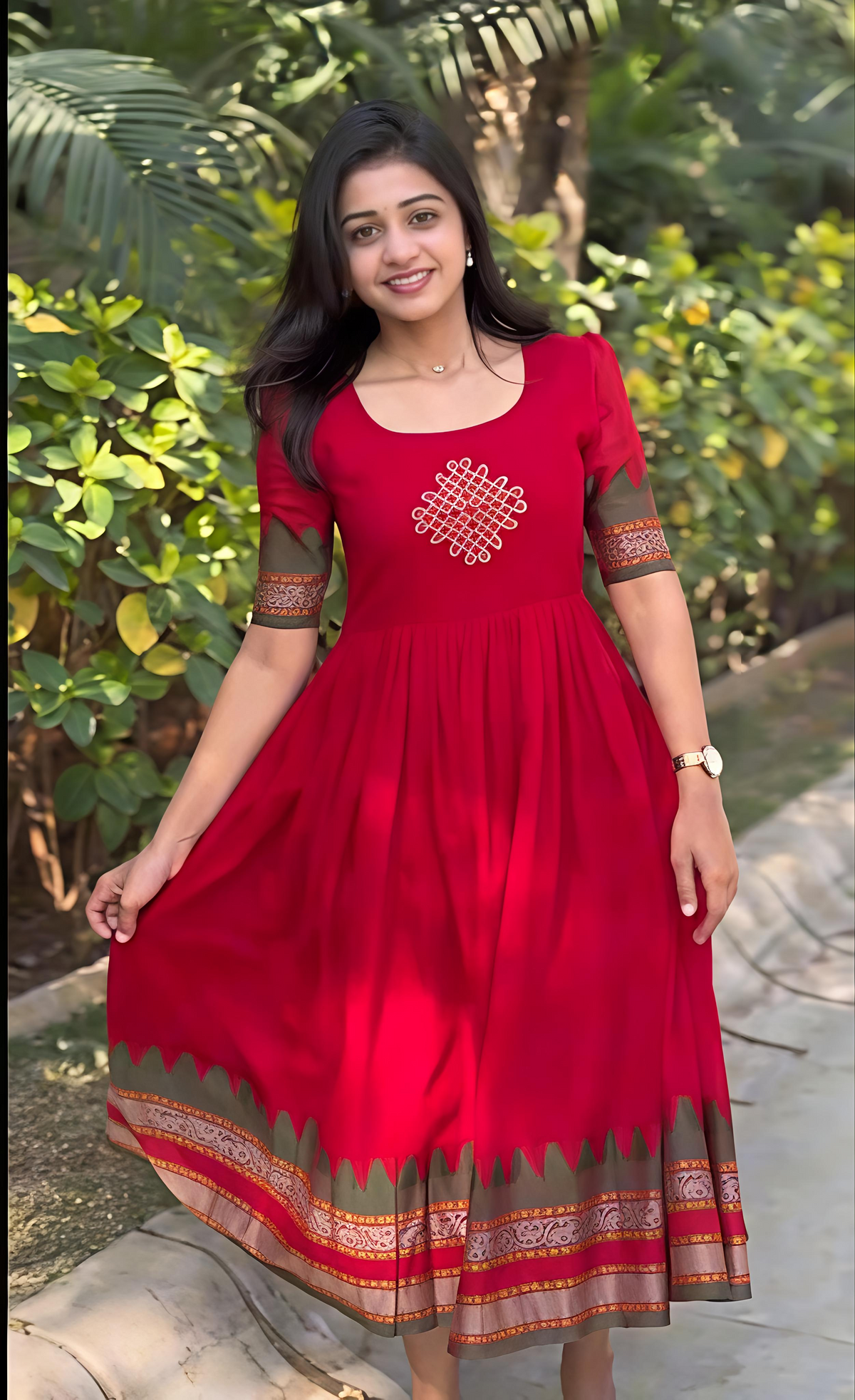Royal Heritage Red Designer Anarkali