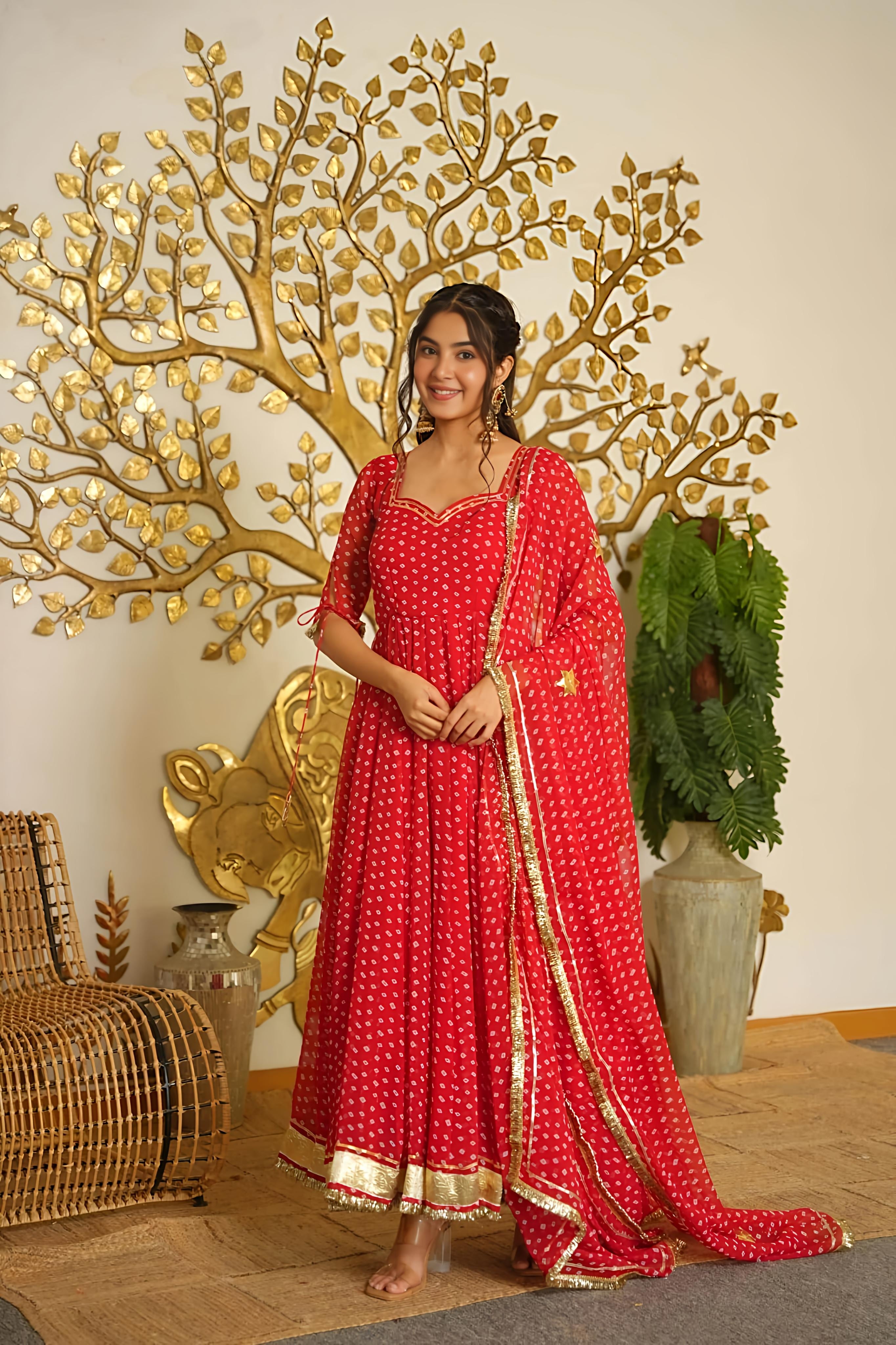 Reet Bandhej Suit Set