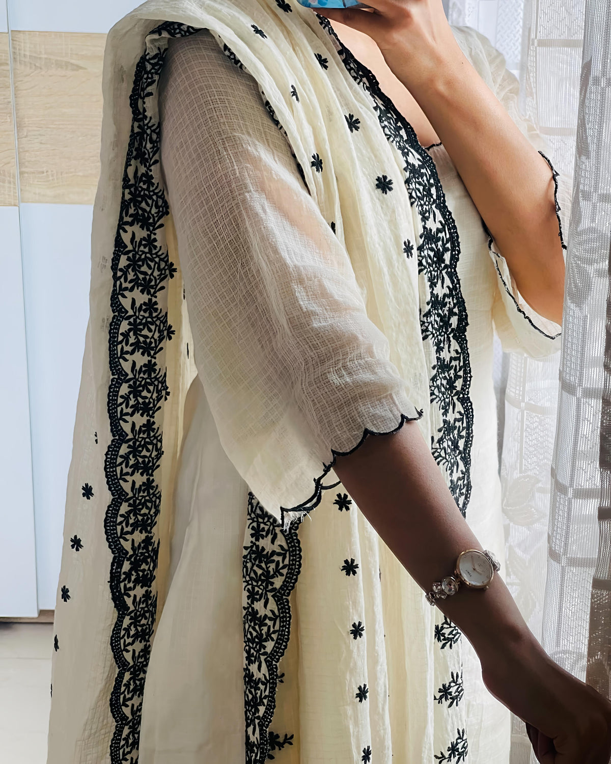 Kota Check Cotton Suit Set