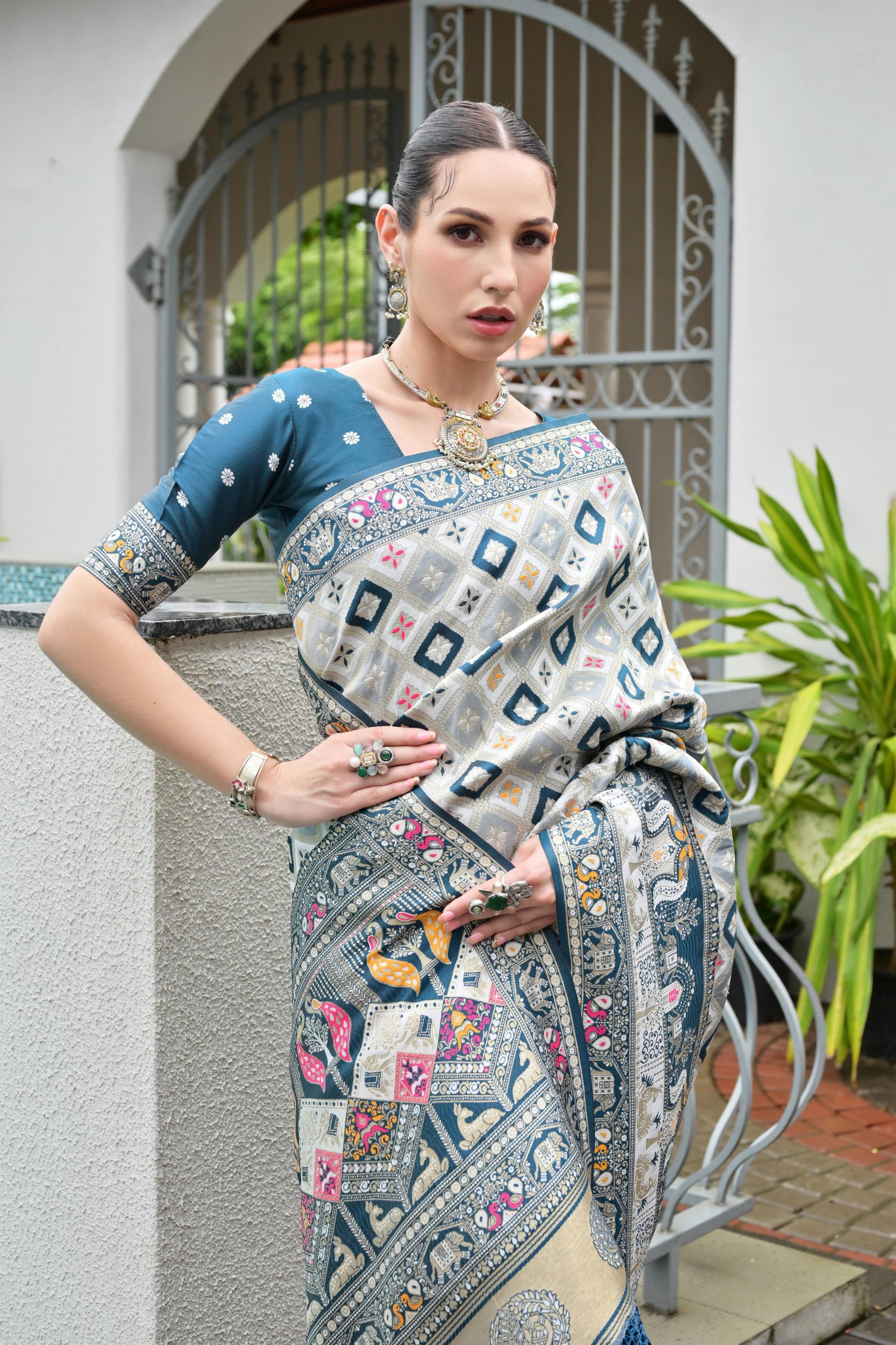 Aadhya Rama Patola Silk Saree