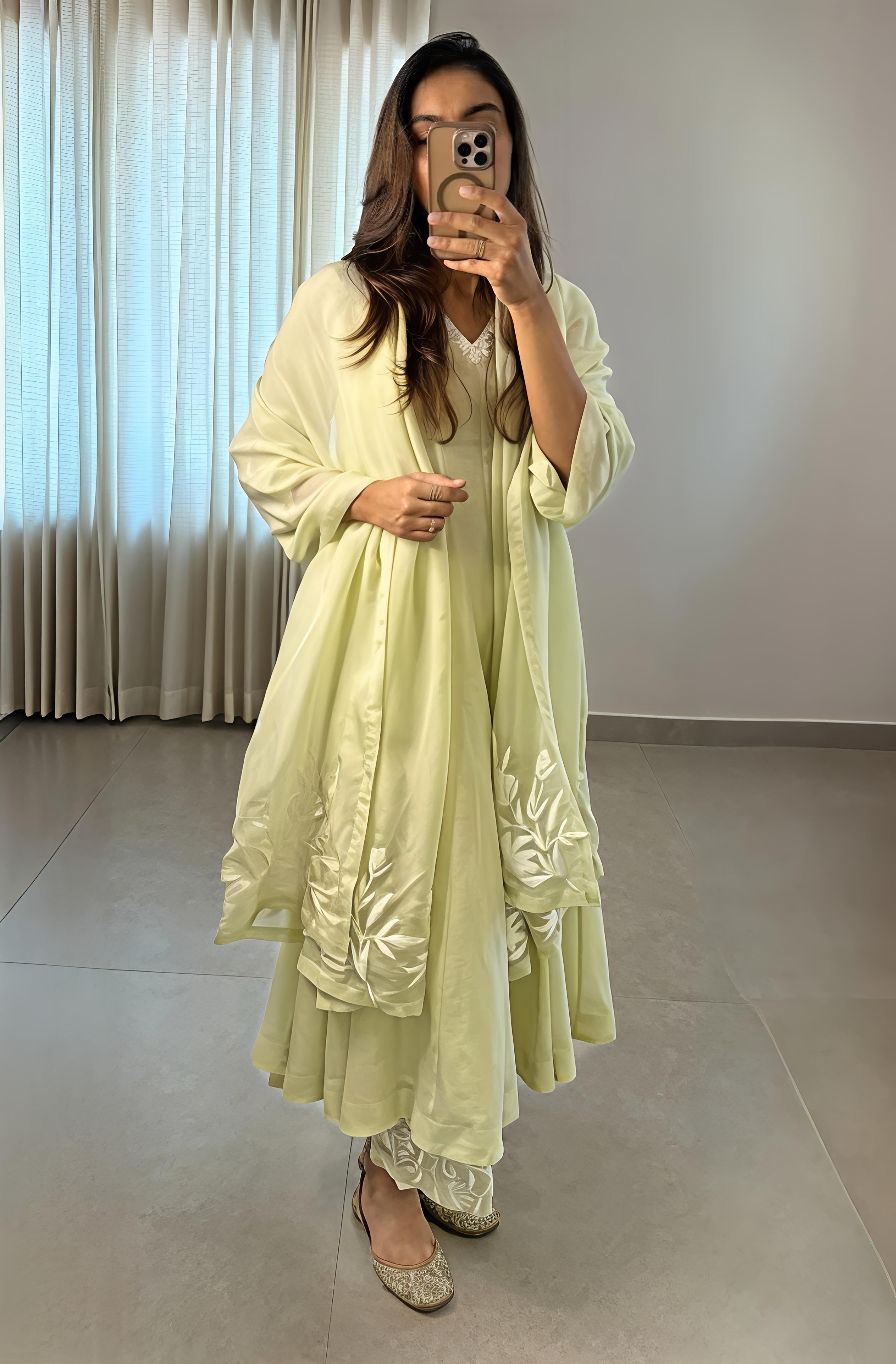 Mint Green Styled In Easy Shapes With Charming Suit