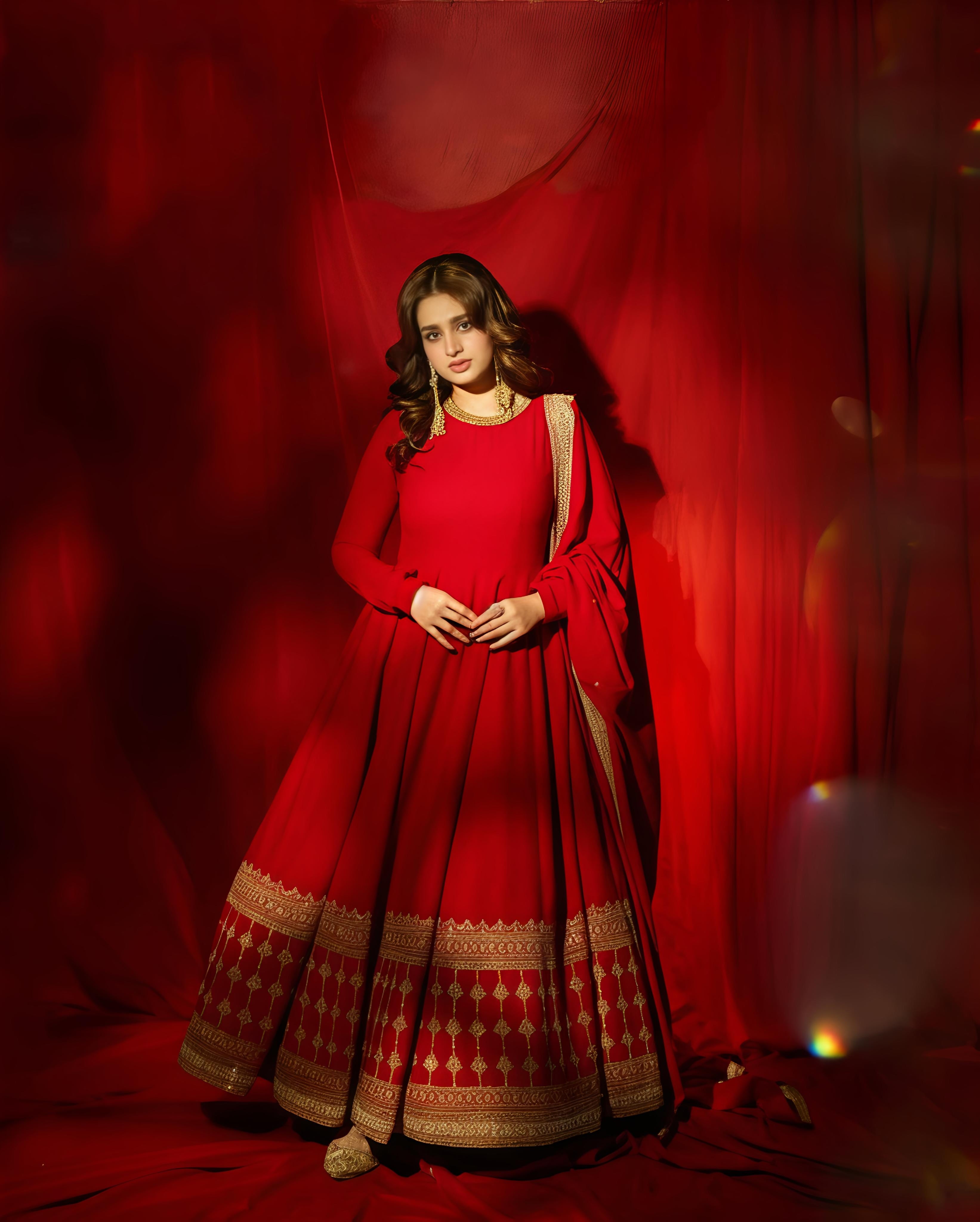 Vichitra Silk Sequins Gown Set