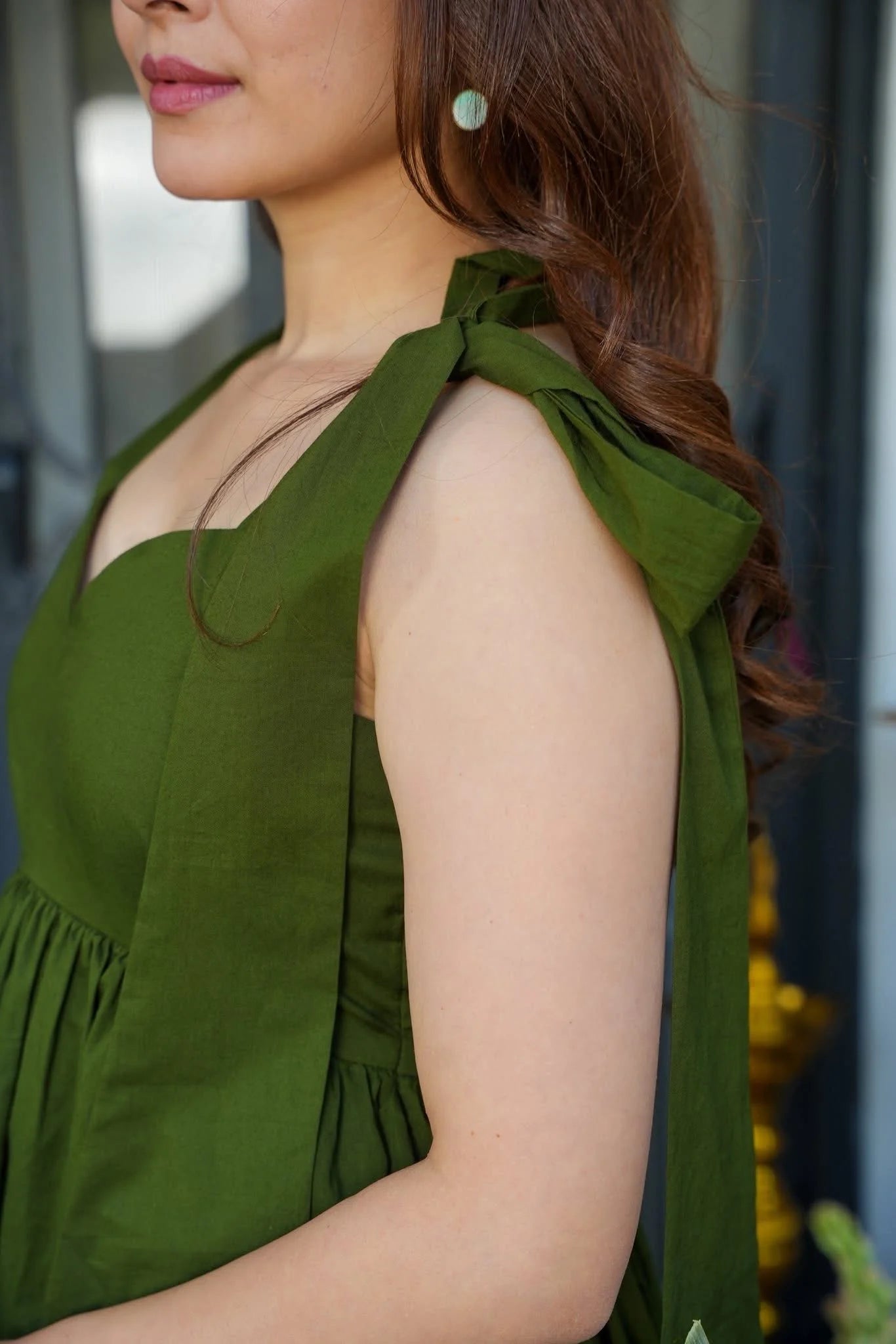 Applique Patchwork Flare Gown