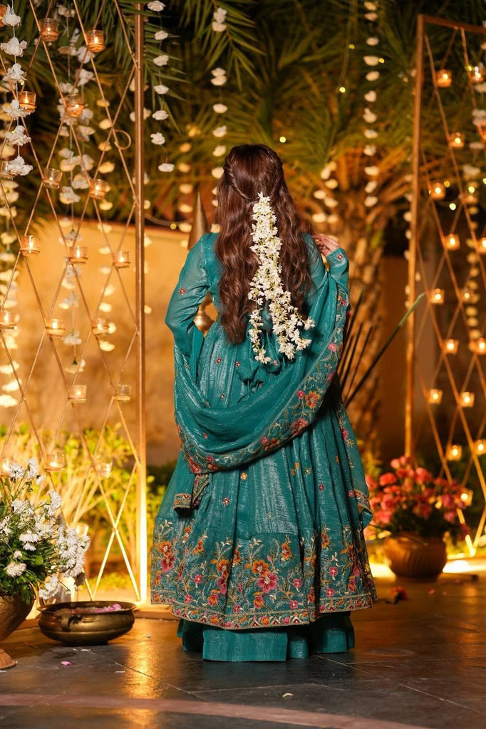 Rama Crunchy Silk Party Wear Embroidery Suit Set
