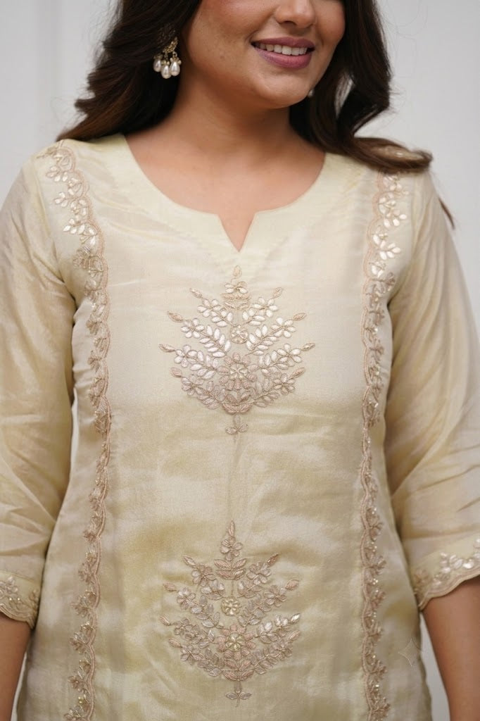 Women Ethnic Motifs Embroidered Kurta with Palazzos & Dupatta